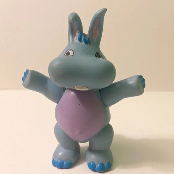 Vintage  1985 Wuzzles Hoppopotamus Poseable 4" Tall Figure - Picture 1 of 12